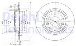 DELPHI Disc frana DELPHI BG3875C (BG3875C) - automobilus