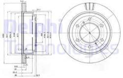 DELPHI Disc frana DELPHI BG3813 (BG3813) - automobilus