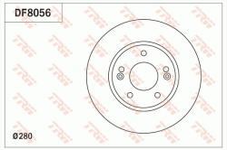 TRW Disc frana TRW DF8056 (DF8056) - automobilus
