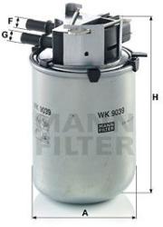 Mann-filter filtru combustibil MANN-FILTER WK 9039 (WK 9039) - automobilus