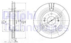 DELPHI Disc frana DELPHI BG3860 (BG3860) - automobilus