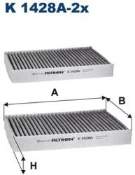 FILTRON Filtru, aer habitaclu FILTRON K 1428A-2x (K 1428A-2x)