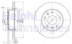 DELPHI Disc frana DELPHI BG3426 (BG3426) - automobilus
