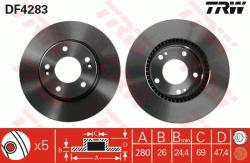 TRW Disc frana TRW DF4283 (DF4283)