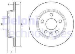 DELPHI Disc frana DELPHI BG3026 (BG3026) - automobilus