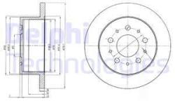 DELPHI Disc frana DELPHI BG4061 (BG4061) - automobilus