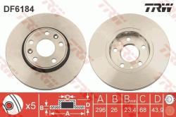 TRW Disc frana TRW DF6184 (DF6184) - automobilus