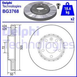DELPHI Disc frana DELPHI BG3768 (BG3768) - automobilus