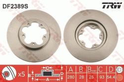 TRW Disc frana TRW SINGLE DF2389S (DF2389S)