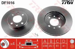 TRW Disc frana TRW DF1016 (DF1016) - automobilus