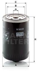 Mann-filter Filtru ulei MANN-FILTER W 940/20 (W 940/20) - automobilus