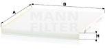 Mann-filter Filtru, aer habitaclu MANN-FILTER CU 21 008 (CU 21 008)