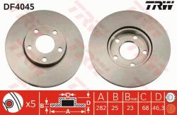 TRW Disc frana TRW DF4045 (DF4045) - automobilus