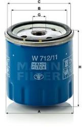 Mann-filter Filtru ulei MANN-FILTER W 712/11 - automobilus