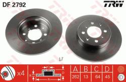 TRW Disc frana TRW DF2792 (DF2792) - automobilus