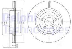 DELPHI Disc frana DELPHI BG9050 (BG9050) - automobilus