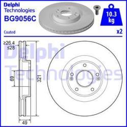 DELPHI Disc frana DELPHI BG9056C (BG9056C) - automobilus
