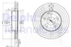 DELPHI Disc frana DELPHI BG3755C (BG3755C) - automobilus