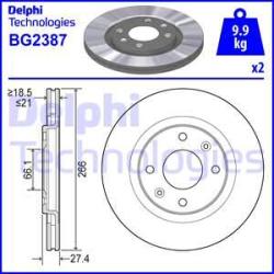 DELPHI Disc frana DELPHI BG2387 (BG2387) - automobilus