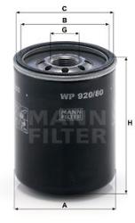Mann-filter Filtru ulei MANN-FILTER WP 920/80 (WP 920/80) - automobilus
