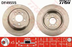 TRW Disc frana TRW SINGLE DF4955S (DF4955S)