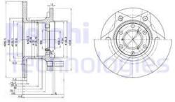 DELPHI Disc frana DELPHI BG302 (BG302) - automobilus