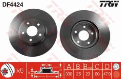 TRW Disc frana TRW DF4424 (DF4424) - automobilus