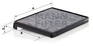 Mann-filter Filtru, aer habitaclu MANN-FILTER CUK 33 001 (CUK 33 001)