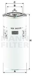 Mann-filter filtru combustibil MANN-FILTER WDK 962/20 (WDK 962/20) - automobilus