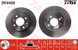 TRW Disc frana TRW DF4458 (DF4458) - automobilus