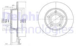 DELPHI Disc frana DELPHI BG3672 (BG3672) - automobilus