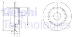 DELPHI Disc frana DELPHI BG3673 (BG3673) - automobilus