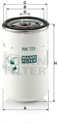 Mann-filter filtru combustibil MANN-FILTER WK 723 (WK 723) - automobilus