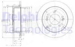 DELPHI Disc frana DELPHI BG3799 (BG3799) - automobilus