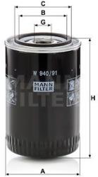Mann-filter Filtru ulei MANN-FILTER W 940/91 (W 940/91) - automobilus