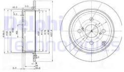 DELPHI Disc frana DELPHI BG3889 - automobilus