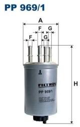 FILTRON filtru combustibil FILTRON PP 969/1 (PP 969/1) - automobilus