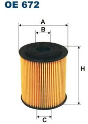 FILTRON Filtru ulei FILTRON OE 672 (OE 672) - automobilus