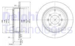 DELPHI Disc frana DELPHI BG2873 (BG2873) - automobilus
