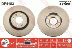 TRW Disc frana TRW DF4183 (DF4183) - automobilus