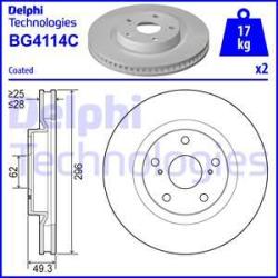 DELPHI Disc frana DELPHI BG4114C - automobilus