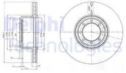 DELPHI Disc frana DELPHI BG4102 (BG4102) - automobilus