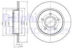 DELPHI Disc frana DELPHI BG4386C (BG4386C) - automobilus