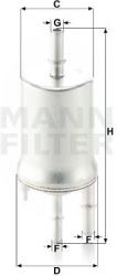 Mann-filter filtru combustibil MANN-FILTER WK 6015 - automobilus