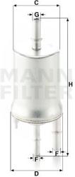 Mann-filter filtru combustibil MANN-FILTER WK 6015 (WK 6015) - automobilus