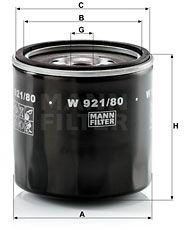 Mann-filter Filtru ulei MANN-FILTER W 921/80 (W 921/80) - automobilus