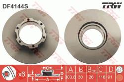 TRW Disc frana TRW SINGLE DF4144S (DF4144S)