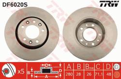 TRW Disc frana TRW SINGLE DF6020S (DF6020S)