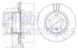 DELPHI Disc frana DELPHI BG3870 (BG3870) - automobilus