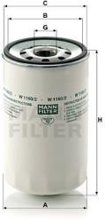 Mann-filter Filtru ulei MANN-FILTER W 1160/2 (W 1160/2) - automobilus